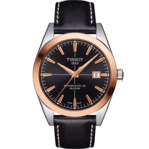 Tissot Gentleman Powermatic 80 Silicium Solid 18K Gold bezel T927.407.46.051.00