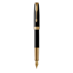 Ручка пір’яна Parker SONNET 17 Black Lacquer GT FP 18K F 86011b24
